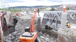 Stuttgart: Bahn errichtet Gerüst für neue S-Bahn-Brücke